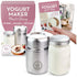 Yoghurt Maker - Stainless Steel + Glass Jar + Recipe Book