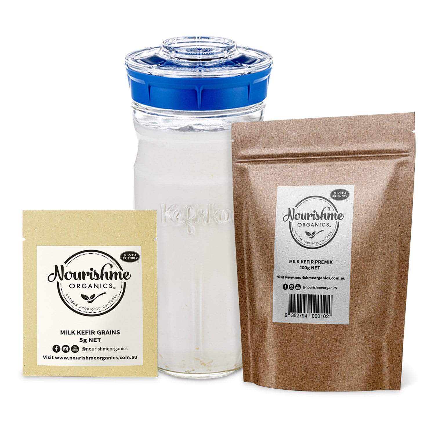 KEFIRKO - All-in-one fermentation jars for homemade probiotics.