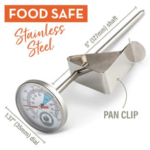 Professional Dairy Thermometer - With Pan Clip